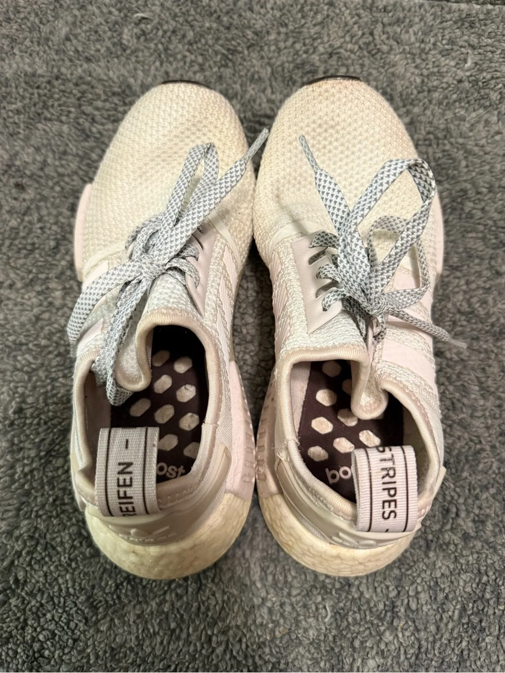 adidas Women's Pale Pink and Cream Running Shoes